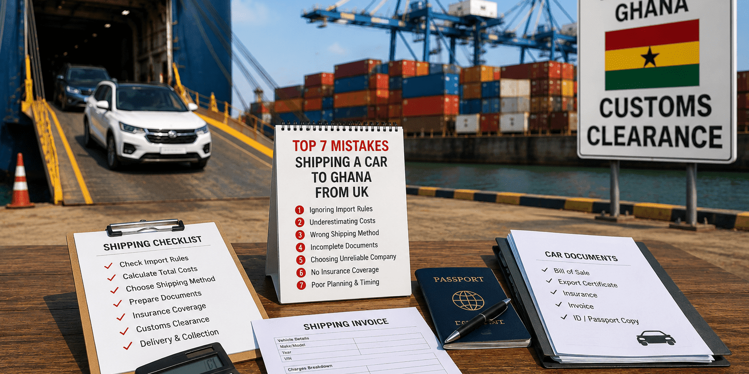 7 Mistakes When Shipping a Car to Ghana from UK 7 Mistakes When Shipping a Car to Ghana from UK