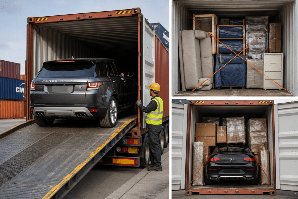 Vehicles and household goods shipped in containers to Gabon Vehicles and household goods shipped in containers to Gabon