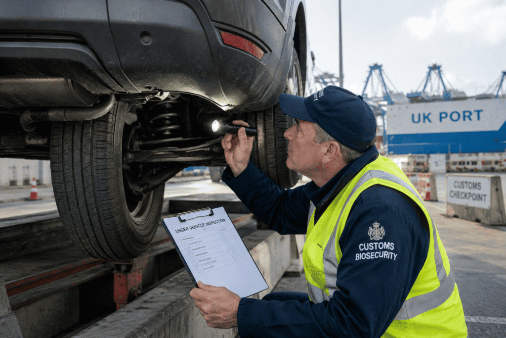 Car Shipping Guide to Australia: Eligibility, Documents & Preparation 2 Car Shipping Guide to Australia - biosecurity inspection at port