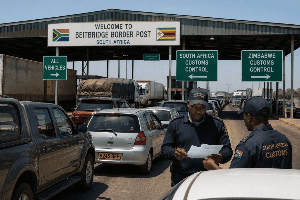 Car Shipping to Zimbabwe (Beitbridge, Plumtree, Harare) 1 Car Shipping to Zimbabwe - Beitbridge border customs clearance