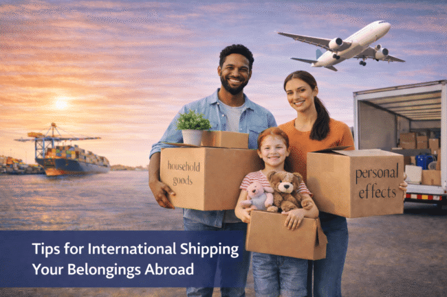 7 Tips for Shipping Personal and Household Effects