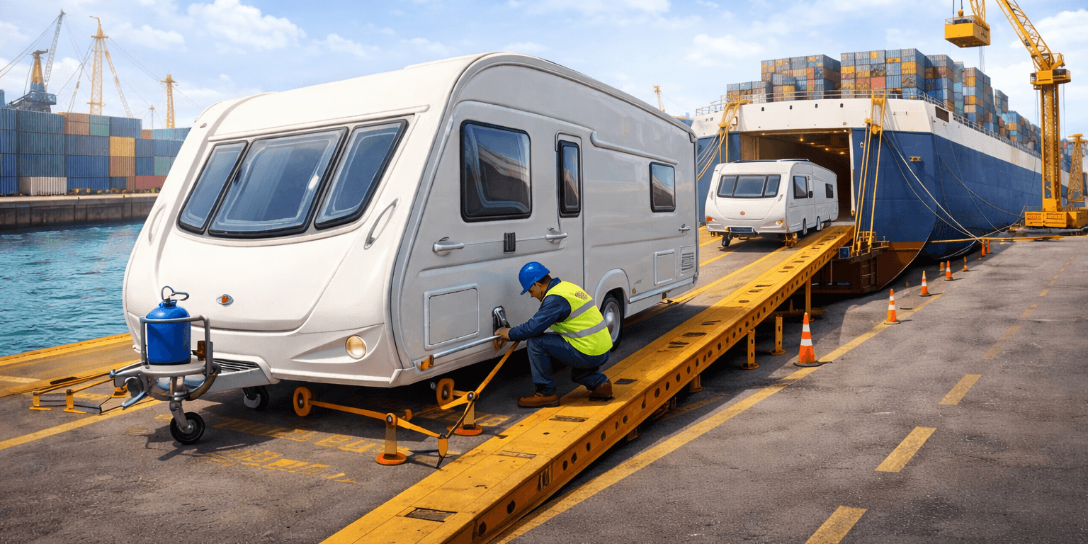 Prepare Caravan for Overseas Shipping