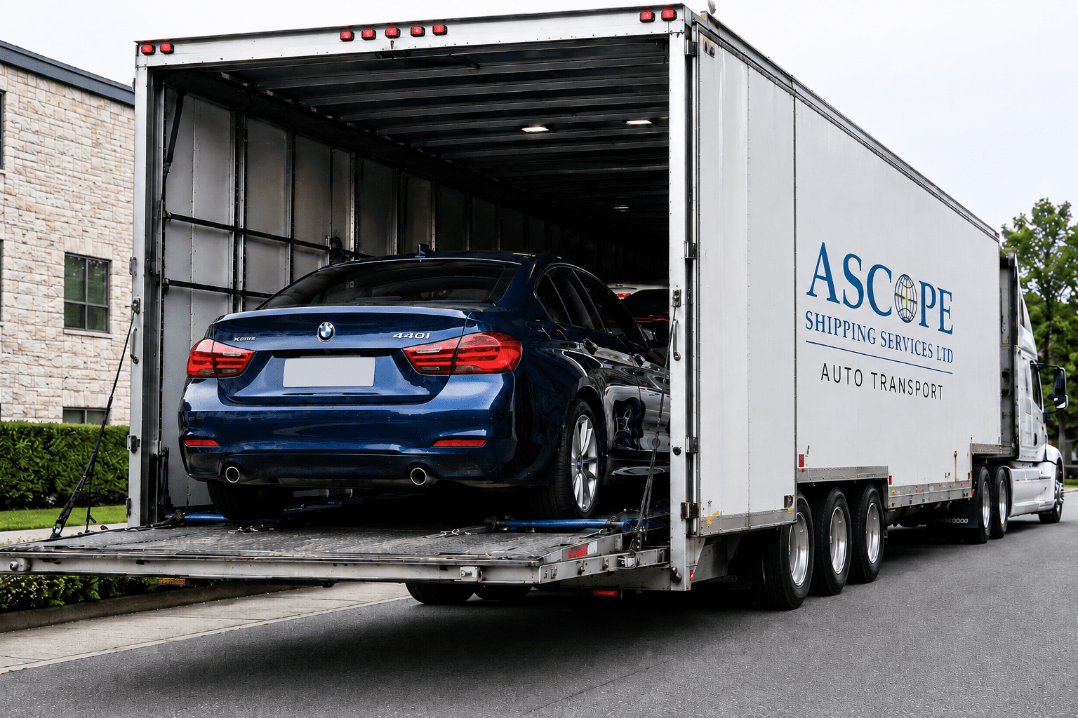 Enclosed car shipping in a sealed container from the UK Enclosed car shipping in a sealed container from the UK