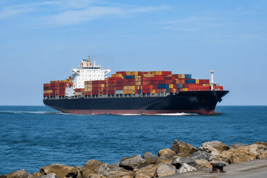 AIS vessel tracking container ship UK shipment