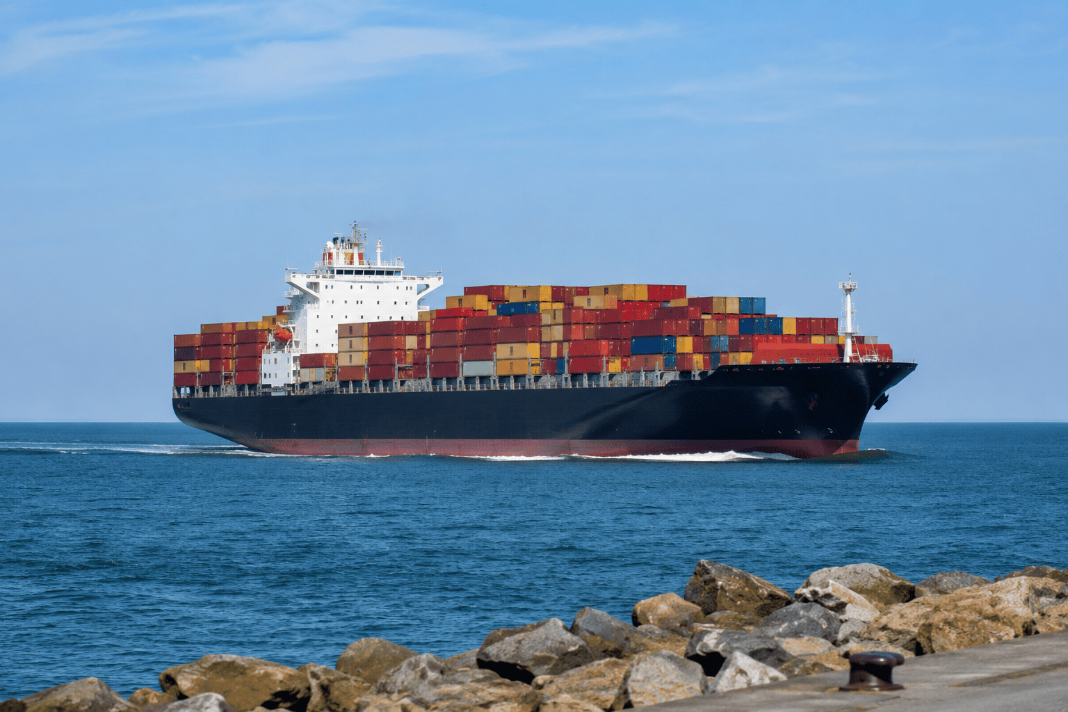 AIS vessel tracking container ship UK shipment