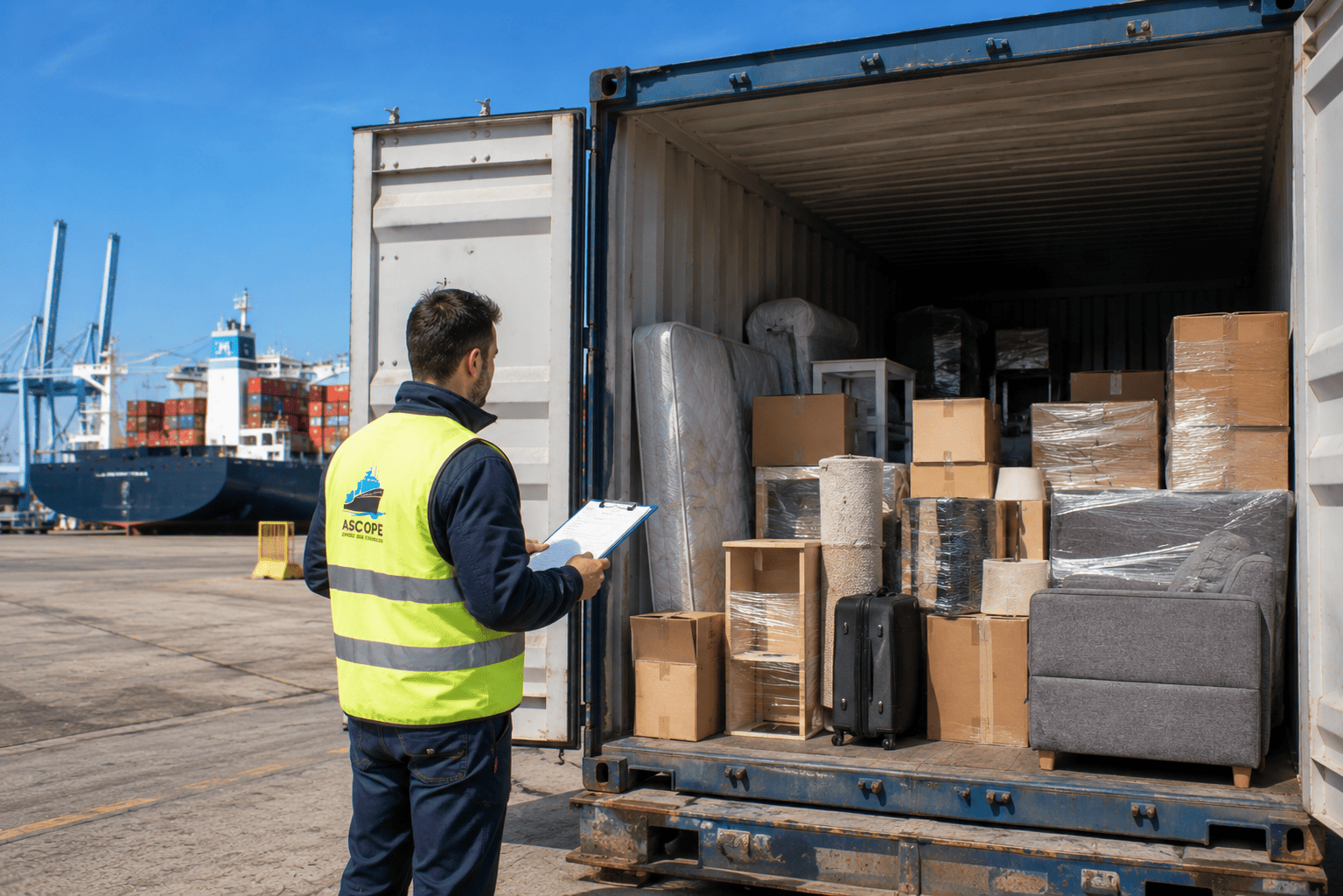Ship personal effects from UK to Africa and Asia – warehouse export packing Ship personal effects from UK to Africa and Asia – warehouse export packing