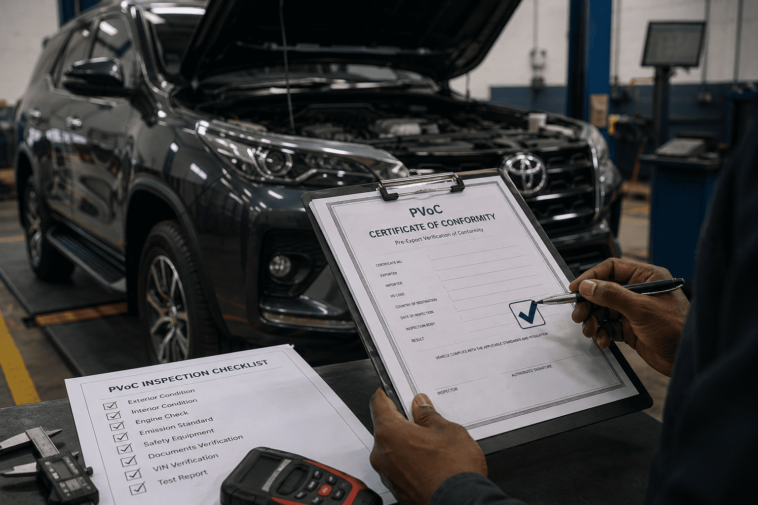 PVoC Certificate for Vehicle Shipping