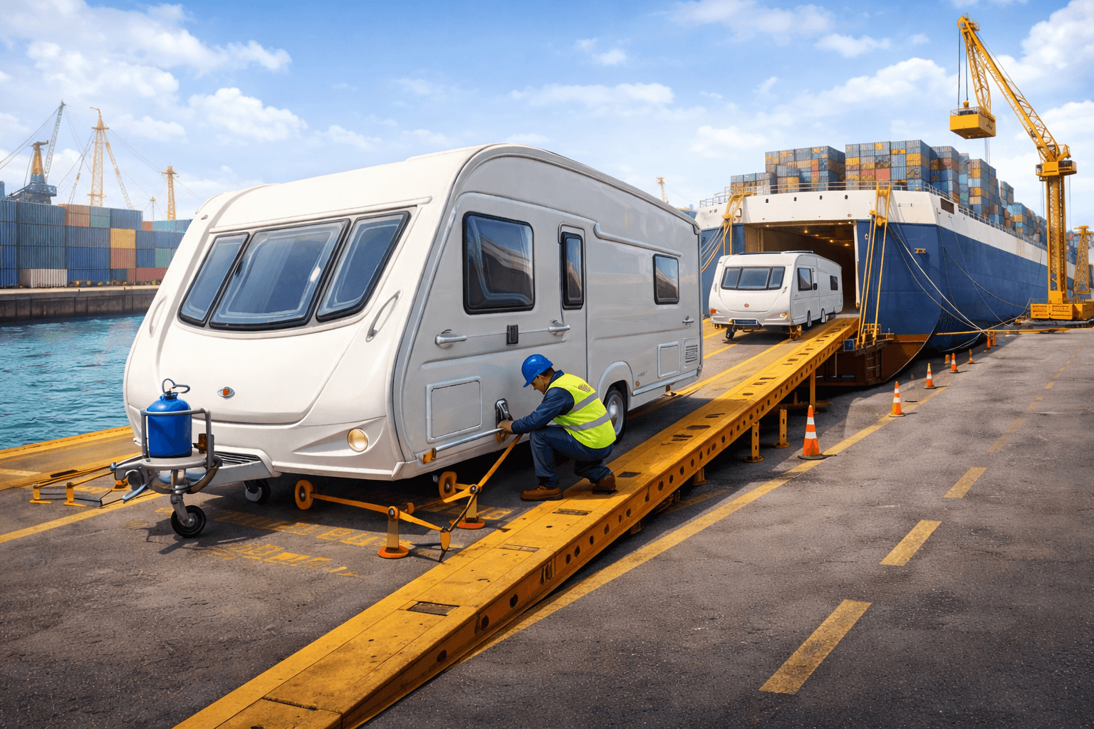 Prepare Caravan for Overseas Shipping