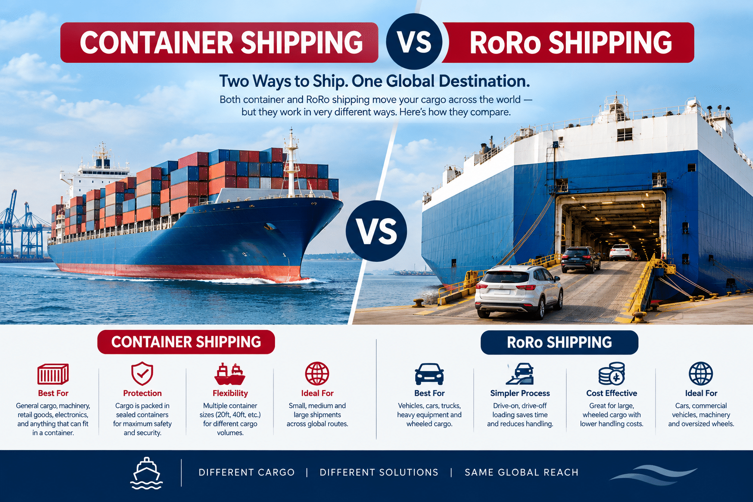 Container vs RoRo Shipping GuideContainer vs RoRo Shipping Guide